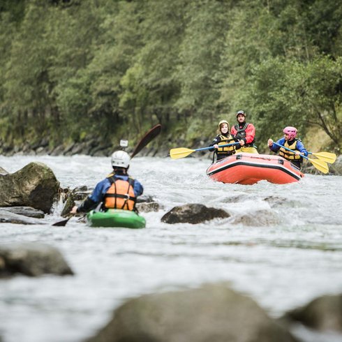 Rafting - Kajak - Canyoning - Ahrntal Südtirol im Wellnesshotel Das Ahrntal