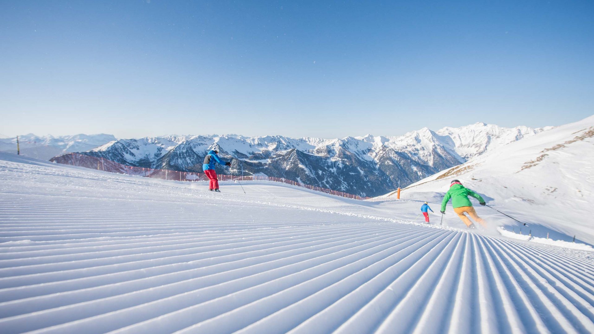 Ski resort Plan de Corones/Kronplatz in the Alps, Italy