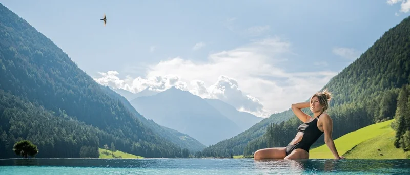 Premium Spa South Tyrol | 7,700 m² Sky Spa & Infinity Pool in Ahrntal Valley Premium Spa South Tyrol | 7,700 m² Sky Spa & Infinity Pool in Ahrntal Valley