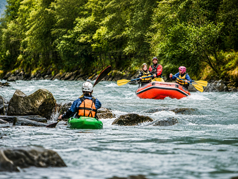 Rafting - Kajak - Canyoning - Ahrntal Südtirol im Wellnesshotel Bildergalerie | Hotel Schwarzenstein Luttach Ahrntal Südtirol