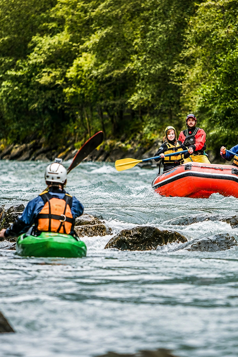 Rafting - Kajak - Canyoning - Ahrntal Südtirol im Wellnesshotel Bildergalerie | Hotel Schwarzenstein Luttach Ahrntal Südtirol