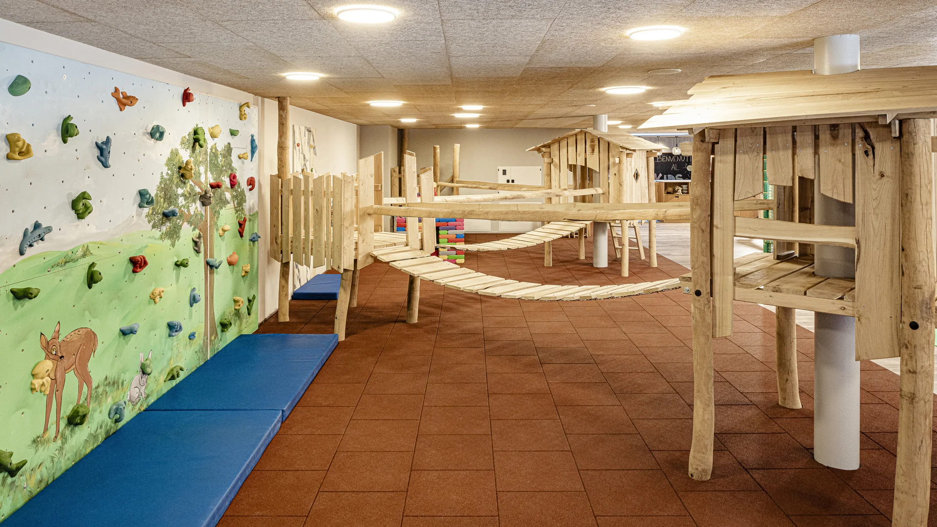 Kids Club and playroom at family hotel Schwarzenstein Kids Club at Hotel Schwarzenstein with playroom and childcare for family holidays in Ahrntal Valley