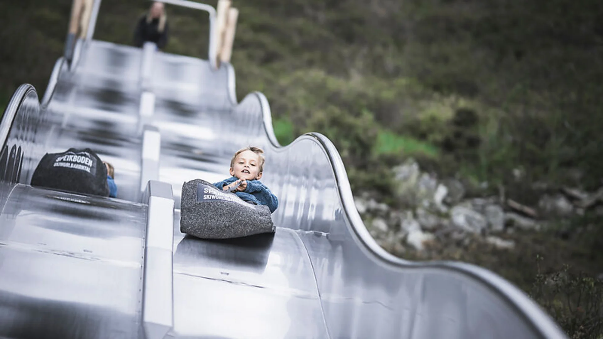 Waldrutschenpark Speikboden Ahrntal Family Wellness Hotel South Tyrol | 60-metre slide + separate family spa